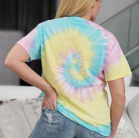 Cotton Candy Tie Dye T-Shirt - Picture 4 of 4